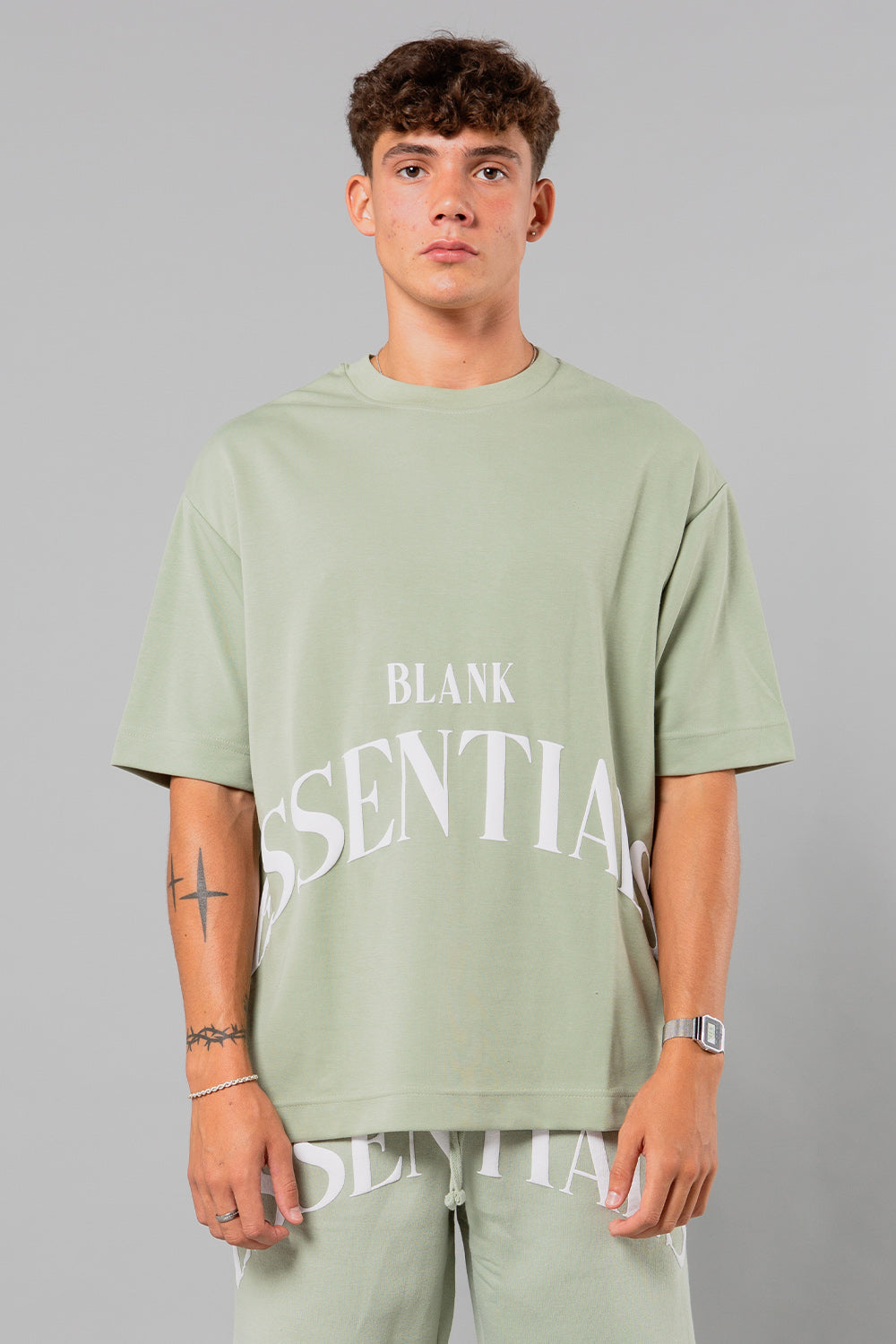 Cotton Blend 'Vault' Short Sleeve T-Shirt | Blank Essentials