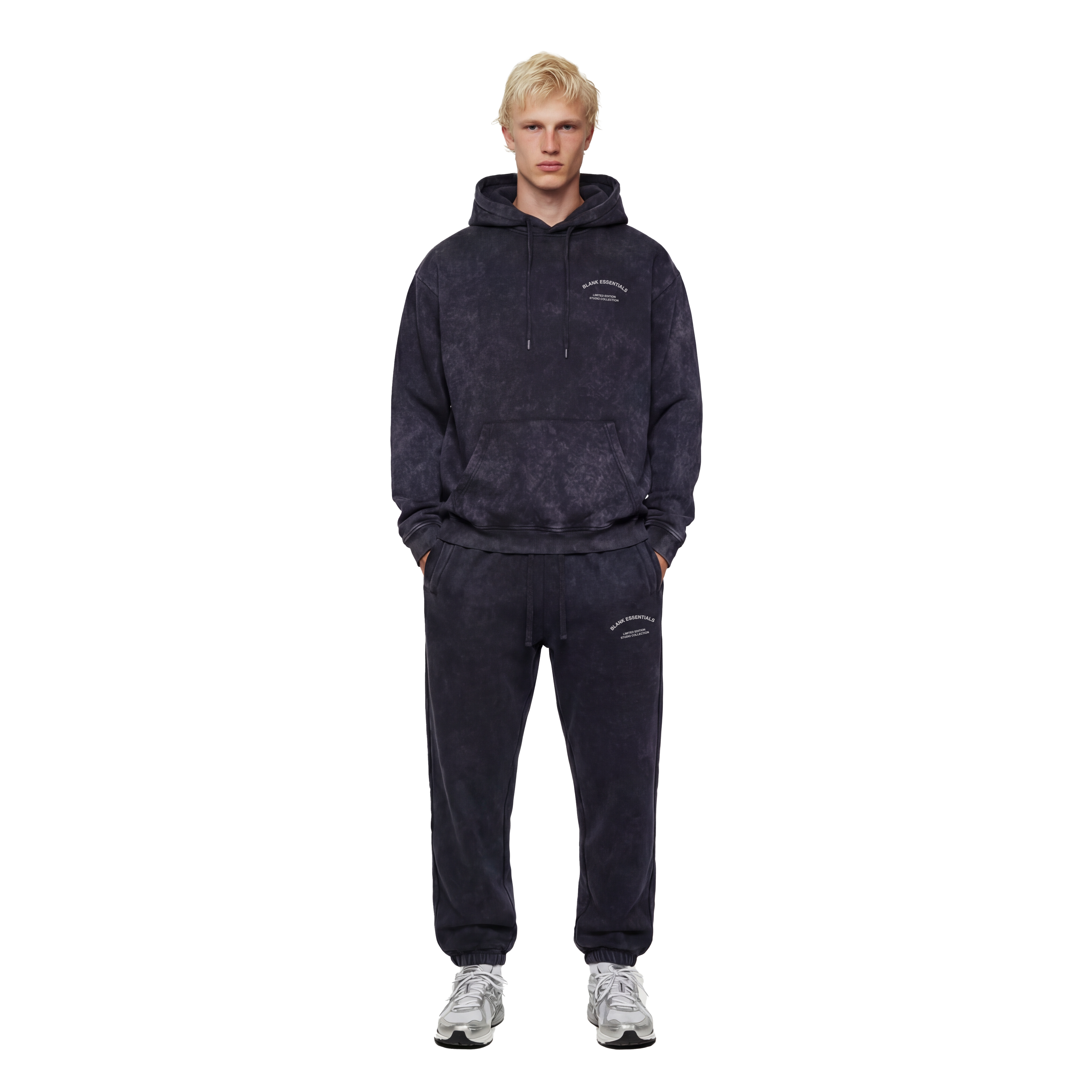 Blank Essentials Oversized Black Hoody & Jogger Set | Collective Blank Essentials Oversized Black Hoody & Jogger Set | Collective