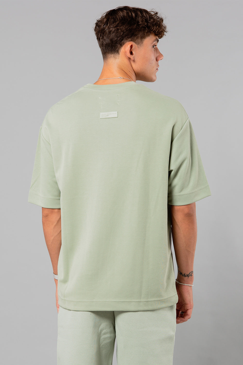 ITALIAN FABRIC BASIC T-SHIRTS Lサイズ Cotton Blend 'Vault' Short Sleeve T-Shirt | Blank Essentials