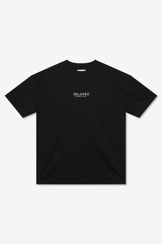 Blank Essentials Black Crew Neck Logo Short Sleeve T-Shirt Image 1